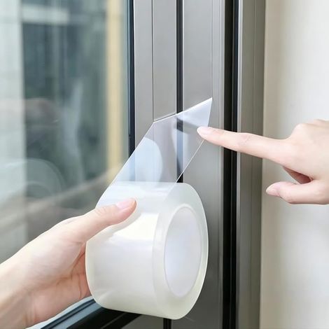 10 m x 5 cm Rubans Adhésifs Autocollante Bande Etancheite Isolation Fenêtre Porte Sans Résidus pour Rubans D'étanchéité pour L'isolation des Fenêtres (1/5)