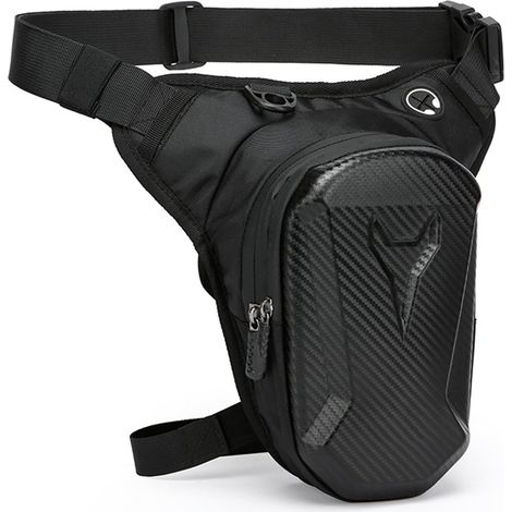 Borsa da gamba per moto, borsa multifunzionale da coscia per uomo e donna, ideale per pesca, escursionismo e ciclismo.