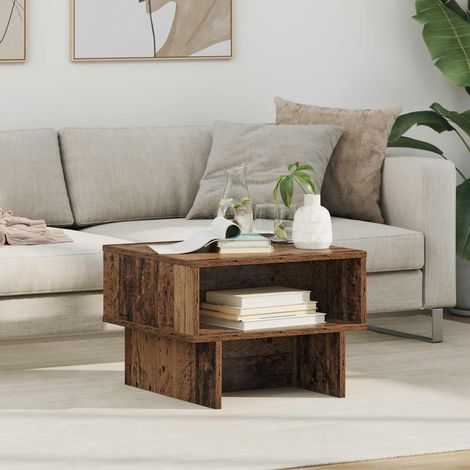 vidaXL Table basse Bois ancien 48 x 46 x 35 cm Bois d'ingénierie