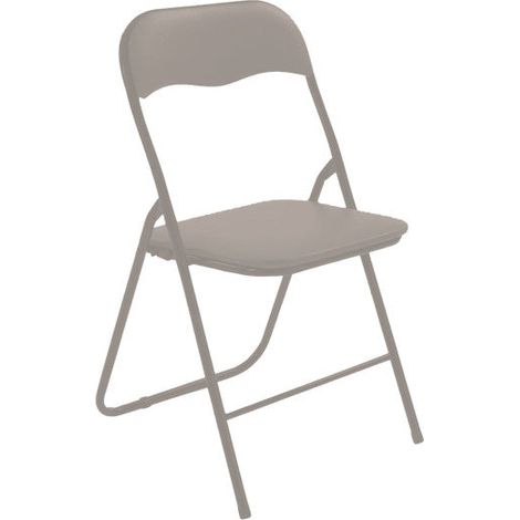 L'Arcolaio Sedia My Pieghevole Metallo Imbottita Tortora (1/2)
