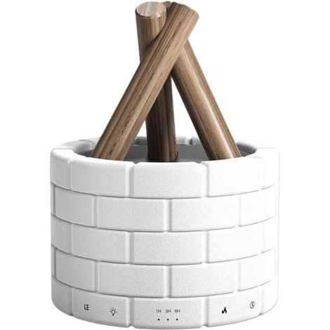 Humidificador de aceites esenciales Campfire de 250 ml con un suave resplandor de llama para una relajación óptima (1/4)