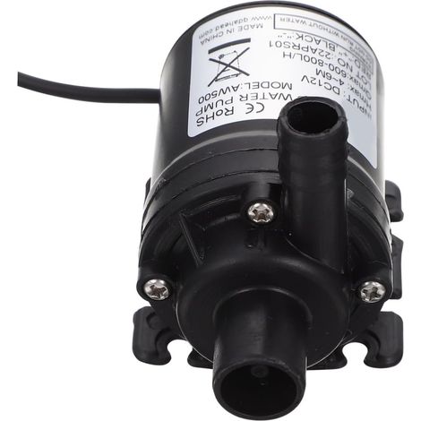 Pompe à Eau Solaire de Surpression 12 V Cc, Moteur sans Balais, Plastique Technique, Silencieuse pour Chauffe-eau et Hydroponie (1/5)