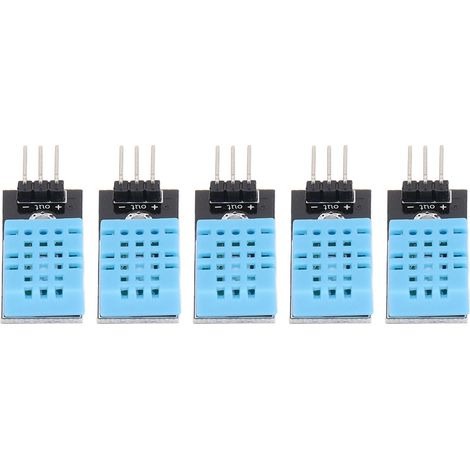 Lot de 5 capteurs numériques d'humidité et température, haute sensibilité, anti-parasite, module compatible pour serre et carte adaptatrice