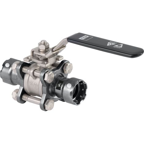 Kugelhahn mit SC Easytop 4375.8 in 1 1/2 Zoll Stahl unlegiert (1/3)