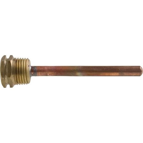 Doigt de gant 1/2 laiton DN7x8mm, L de tube 150 mm cuivre