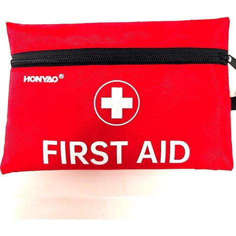 Erste Hilfe Set 105 Teile, Mini Reiseapotheke, Verbandskasten für Outdoor, Camping, Auto, Zuhause (1/5)