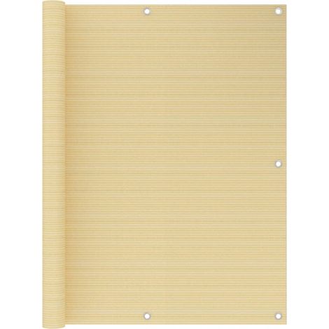 Écran de balcon Beige 120x600 cm PEHD (1/5)