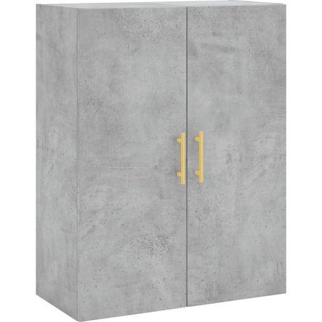 Maison Exclusive - Armario de pared gris hormigón 69,5x34x90 cm (1/5)