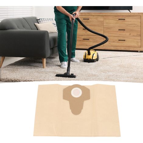 Sac à poudre remplacement pour aspirateur sec et humide 5PCS capacité 20L papier 47mm ouverture (1/5)