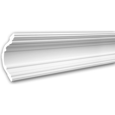 Eckleiste PROFHOME 150168F Zierleiste Flexible Leiste Stuckleiste Neo-Klassizismus-Stil weiß 2 m