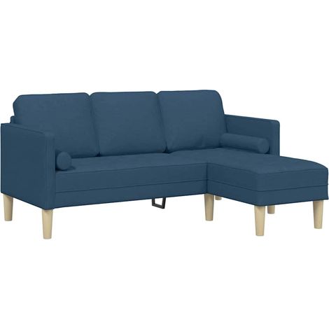 Ensemble de Canapé Sofas avec coussin Bleu Polyester (1/5)