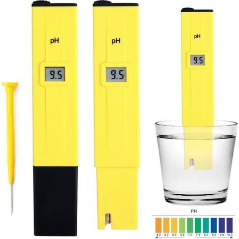 pH-mètre numérique, conçu pour la vérification régulière de l'acidité des échantillons liquides à usage domestique.-AquaForge (1/4)