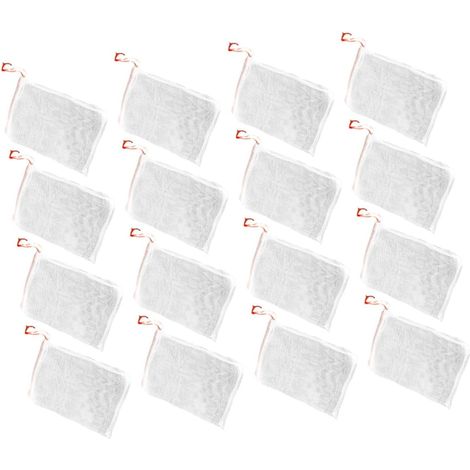 40 Stück Wiederverwendbare Netzbeutel aus Nylon Leicht und
