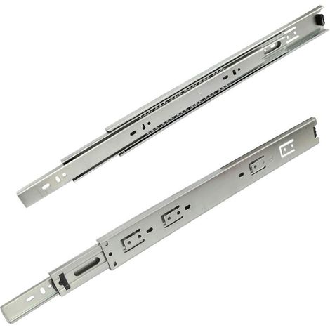 Coulisses à Billes Paire glissière Rail Guidage Sortie Totale Hauteur 45mm 45kg (40cm)
