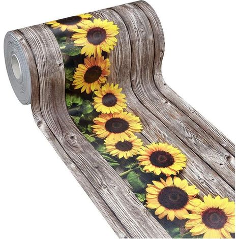 Tapis De Cuisine En PVC AntiTaches Motif Tournesol Decoupable Antidérapant Lavable - 51x40 cm (1/5)