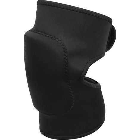 Genouillère de sport adulte avec support renforcé, protection rotule pour course à pied, basketball, cyclisme et running, bande de maintien élastique, coussinet amortissant, taille unique, noir. (1/5)