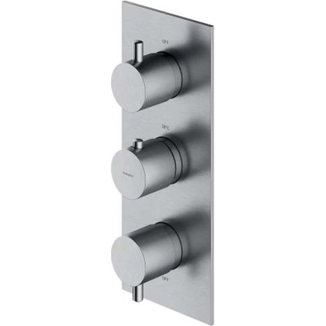 OMNIRES Y - Miscelatore termostatico ad incasso a 3 vie, nichel spazzolato Y1238-KRONI (1/2)