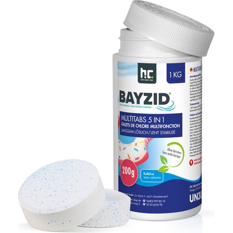 1 kg BAYZID® Multitabs 200g 5in1 für Pools (1/5)