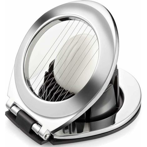 Coupe-œufs 2-en-1, diviseur d'œufs en fil d'acier inoxydable 304 (1/5)