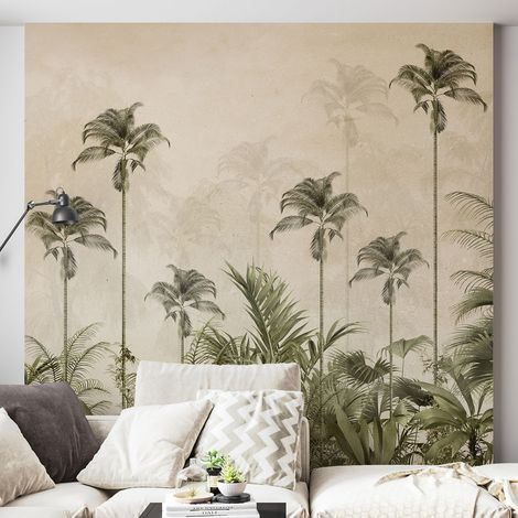 Papier peint panoramique - Forêt Tropicale - 130 cm x 118 cm (1/4)