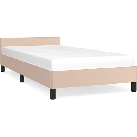 Maison Exclusive - Giroletto con Testiera senza Materasso Cappuccino 90x200 cm (1/5)