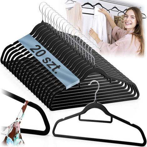 Velor clothes hangers 20 pcs ms 859 massido 883