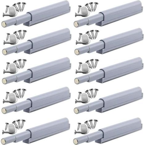 Push to Open Magnetic Latches Push-Open Magnetic Catches Opens and Closes Door with a Simple Push (10 Pieces)