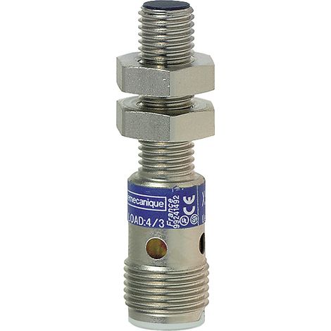 Xs608b1nam12 Schneider Xs Détecteur Inductif Inox M8 L62mm Noyable Sn2,5mm Dc3 Fils Npn No M12 Telemecanique