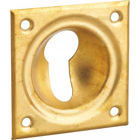 THIRARD - Entrée à cuvette trou de cylindre, 60x60mm, laiton - THIRARD (1/2)