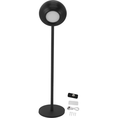 Lampe de bureau LED sans fil en métal, rotative à 360°, applique murale magnétique, tactile, à intensité variable, rechargeable par USB, idéale pour la lecture au lit (noir). (1/5)