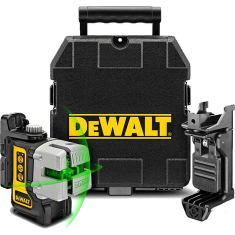 DeWalt DW089CG 3-Way Self-Levelling IP54  Multi Line Green Laser Level (1/2)