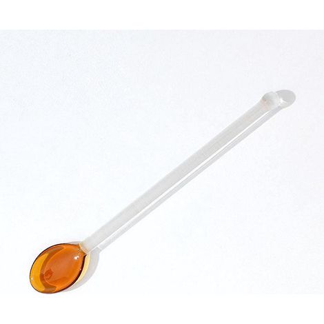 Cuillères à thé en verre borosilicate, cuillères à mélanger en verre à long manche, agitateurs à café, cuillères à thé glacé, cuillères à mélanger en verre pour le thé, sucre, bar à thé - YeBrown (1/5)