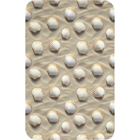 TAPPETINO PER WC Conchiglie - Sabbia - Marittimo 50x80 cm