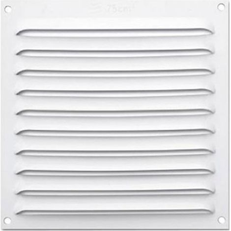 Griglia di ventilazione in alluminio bianco 20x20cm cis