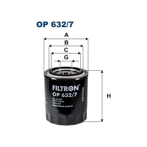 Ölfilter OP632/7 Filtron