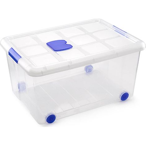 PLASTICFORTE caja plastico n5 57 litros 11213 , Caja plástico n5 57 litros 11213Fabricado en plástico de alta resistenciaPerfecta para guardar su cosasIncluye cierre he