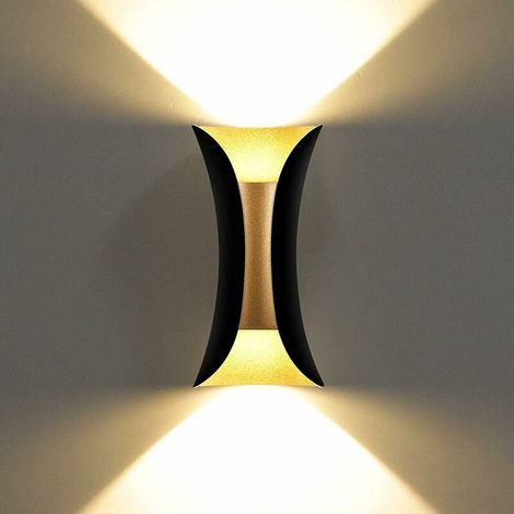 Modern Waterproof LED Wall Lamp Wall Sconce Up Down Aluminum LED Wall Washer Indoor Outdoor for Bathroom Bedroom Hallway Living Room Porch Staircase, 12W White (1/5)
