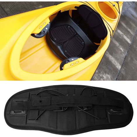 Siège de kayak ergonomique antidérapant avec support lombaire ajustable noir (1/5)