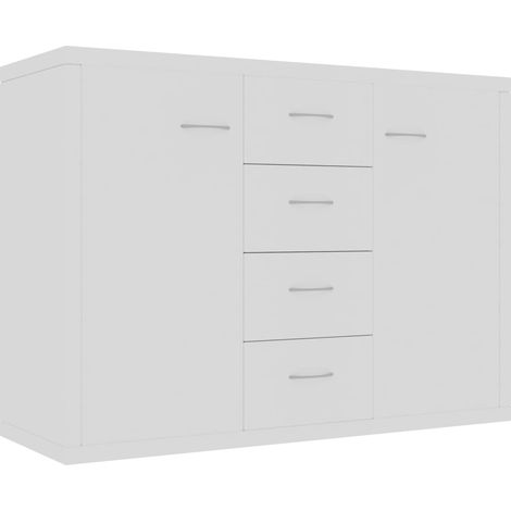 Credenza cassettiera cassettiera mobile contenitore organizer cucina soggiorno soggiorno 88 x 30 x 65 cm derivati del legno bianco 020030524