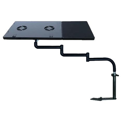 Supporto per laptop, completamente regolabile, con ventola USB integrata, BLOK851B (1/2)