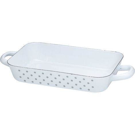 Riess sartén Ø26/17cm plato de hornear esmalte país puntos gris