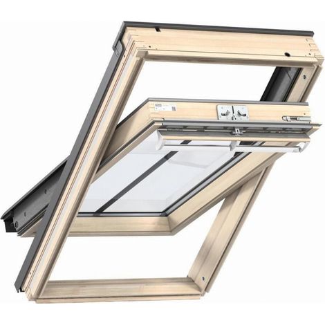 Fenêtre de toit VELUX à rotation 134x98 cm - Tout confort Bois - GGL UK04 3057