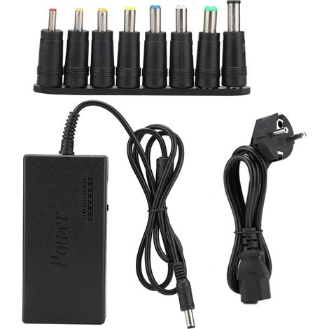 Adaptateur Secteur Universel 96W DC 12V-24V pour PC Portable (Prise EU 100-240V) (1/5)