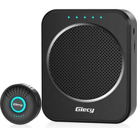 Amplificateur de voix avec microphone cravate sans fil avec DSP Anti-retour Batterie 2800 mAh Système de sonorisation portable pour enseignant, guides touristiques, conférences (1/5)