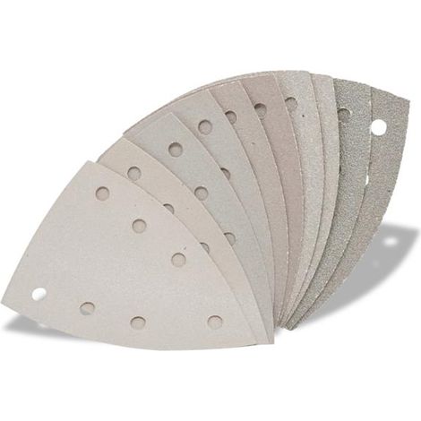 Feuilles abrasives Premium - FUXTEC - pour ponceuses delta FX-E1MS20 (10 pces)