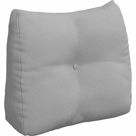 Cuscino per Schiena Grigio Nuvola 60 x 24 x 50 cm Tessuto vidaXL
