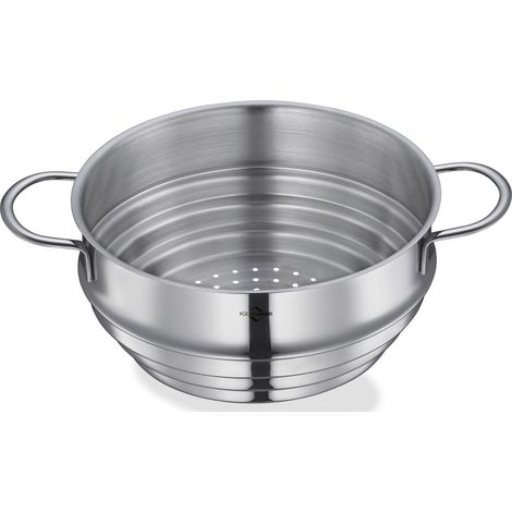 Inserto per cottura a vapore Kuchenprofi, in acciaio inox, per pentole con diametro da 16 a 20 cm (1/4)
