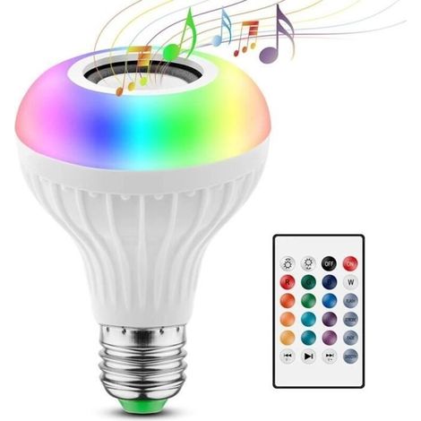 Bluetooth LED Bulb - 2 IN 1 Lamp - E27 Color Speaker - RGB Speakers Color Lamp (1/4)