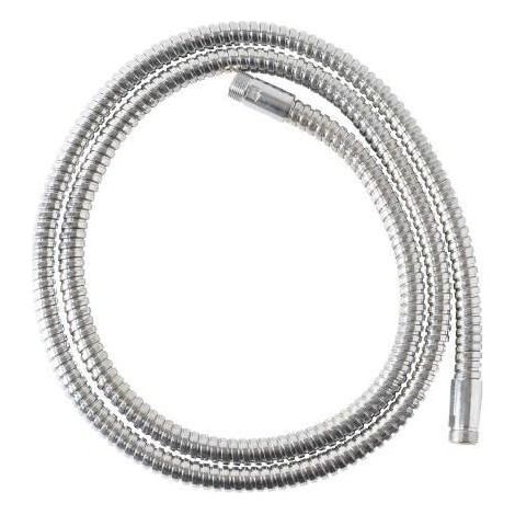 Tubo de ducha deante 130 cm acero inoxidable latón (1/3)