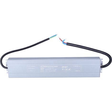 Alimentation à découpage ultra-mince et étanche (AC/DC) pour composants électriques HRUW-200W-12V 170-240VAC (50/60HZ) (1/5)